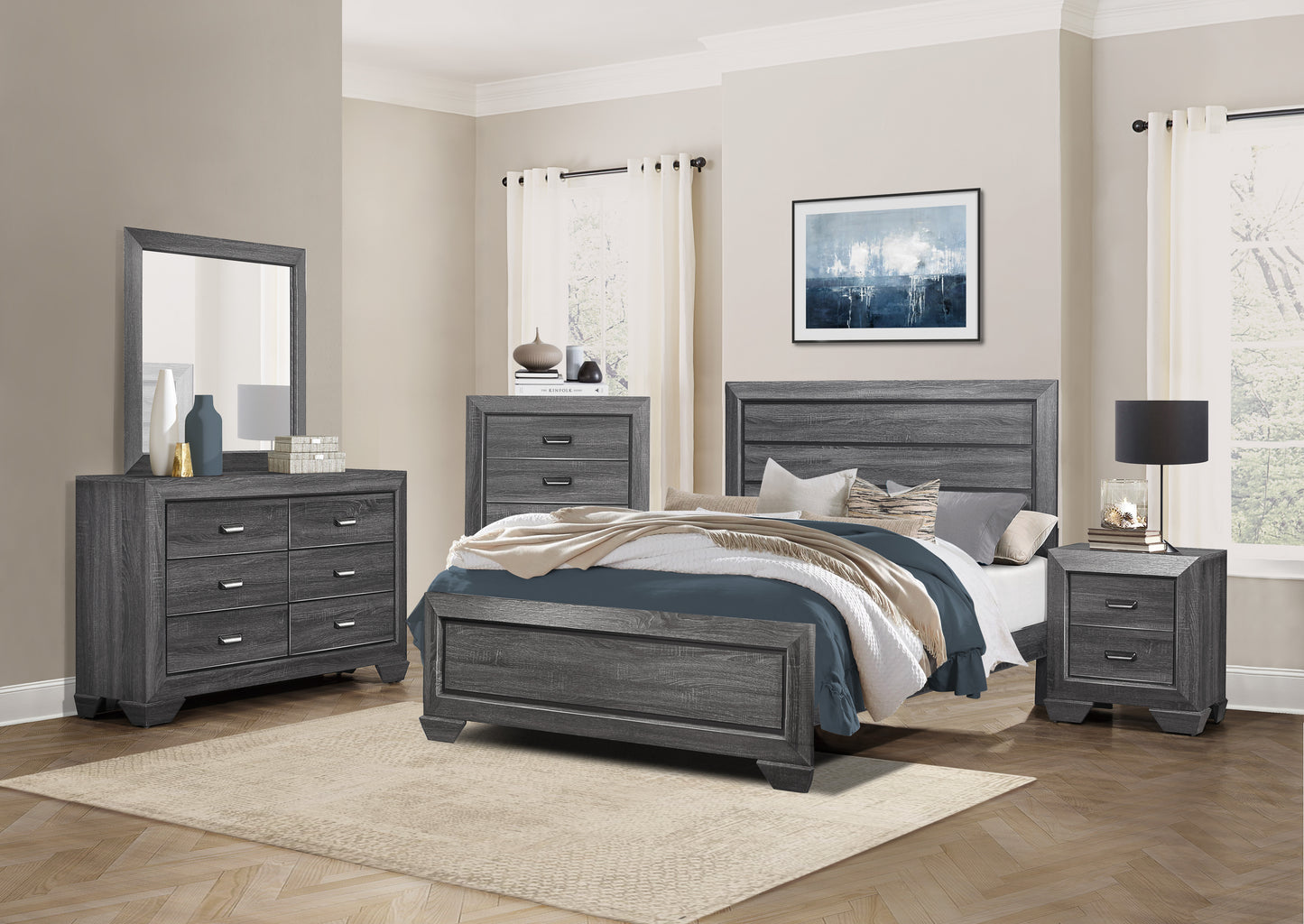 Homelegance Chest Beechnut Gray Finish with Industrial Flair 1904GY-9
