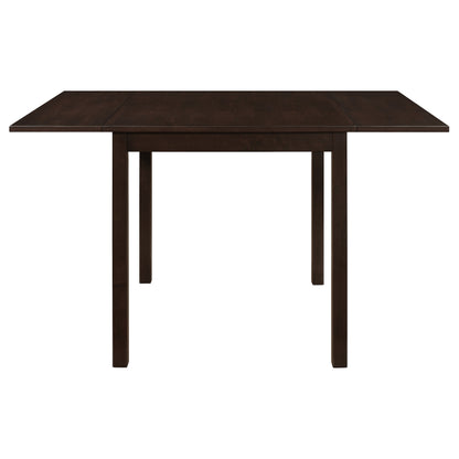 Kelso 3-piece Drop Leaf Dining Table Set Cappuccino and Tan