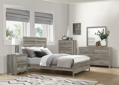 Homelegance Nightstand Mandan Weathered Gray Finish 1910GY-4