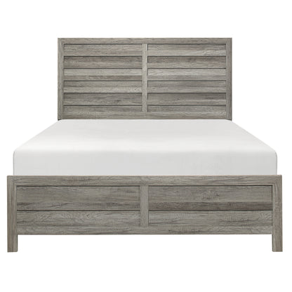 Homelegance Queen Bed Mandan Weathered Gray Finish Elegant Design 1910GY-1