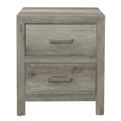 Homelegance Nightstand Mandan Weathered Gray Finish 1910GY-4