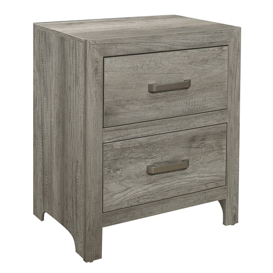 Homelegance Nightstand Mandan Weathered Gray Finish 1910GY-4