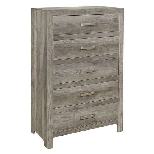 Homelegance Chest Mandan Weathered Gray Finish with Five Drawers 1910GY-9