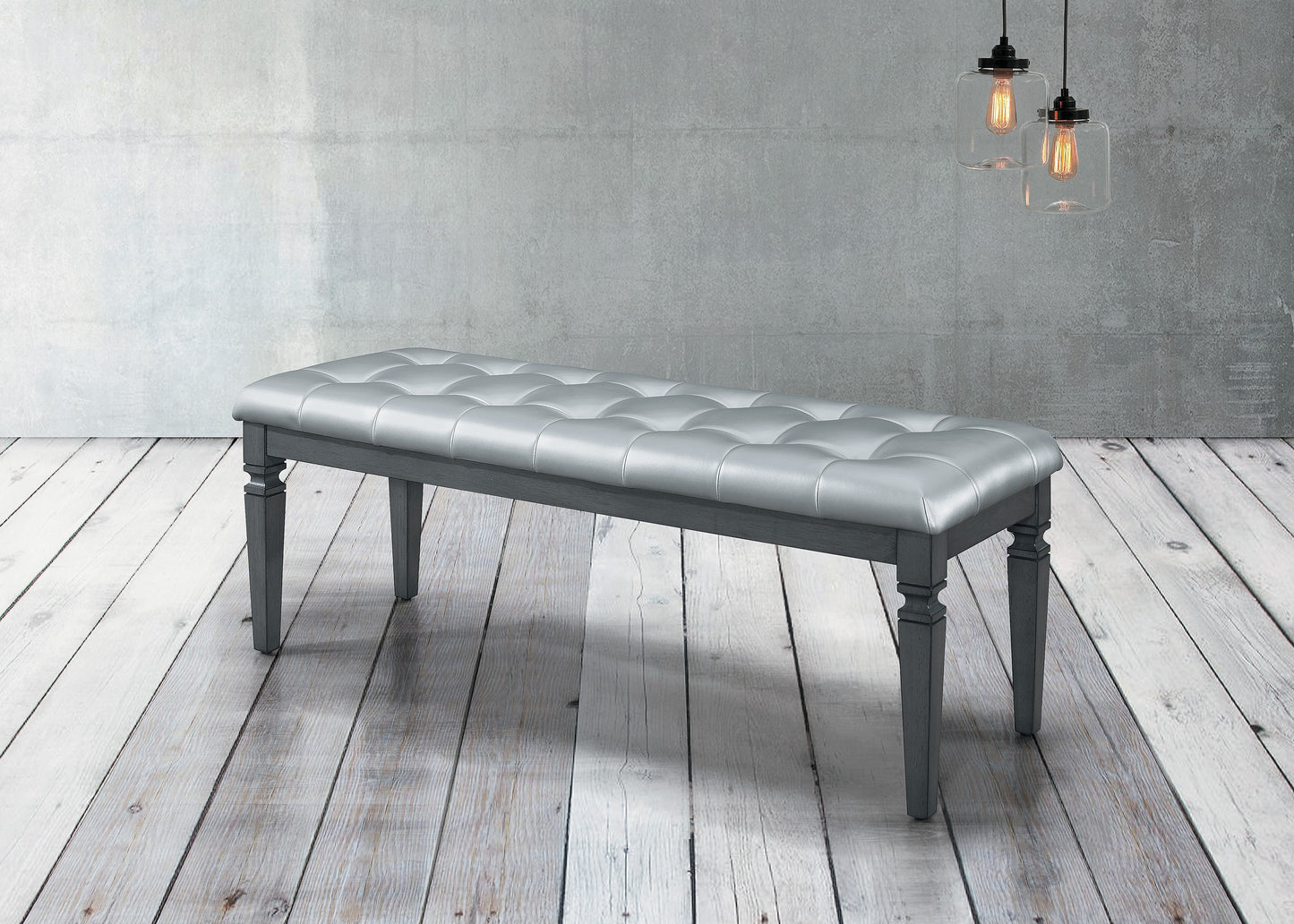 Homelegance Vanity Benches Allura Gray 1916GY-FBH