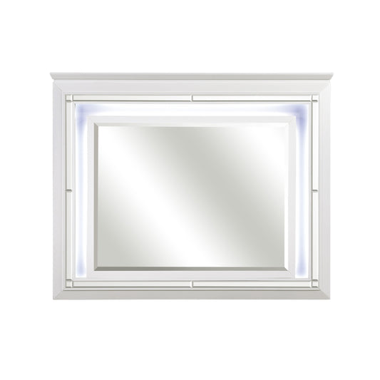 Homelegance Allura Dresser Mirror White Finish 1916W-6