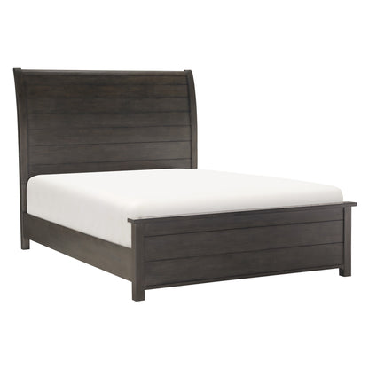 Homelegance Queen Bed Hebron Dark Cherry Finish 1923-1
