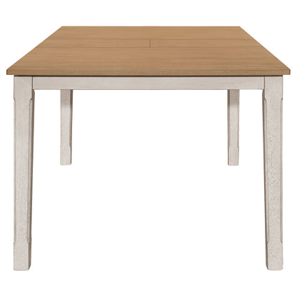 Kirby 5-piece Rectangular Dining Table Set Rustic Off White