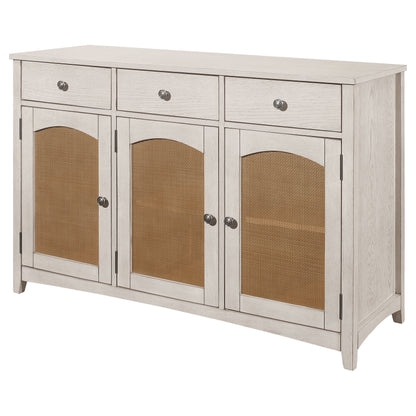 Kirby 3-drawer Sideboard Buffet Cabinet Rustic Off White
