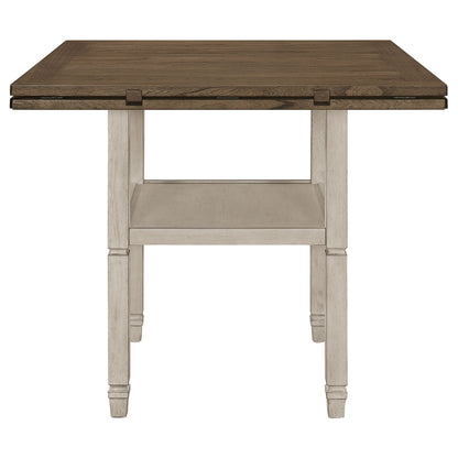 Sarasota 60-inch Extension Counter Dining Table Rustic Cream