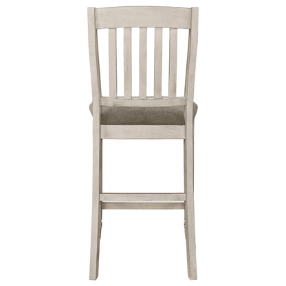 Sarasota Wood Counter Chair Rustic Cream (Set of 2)