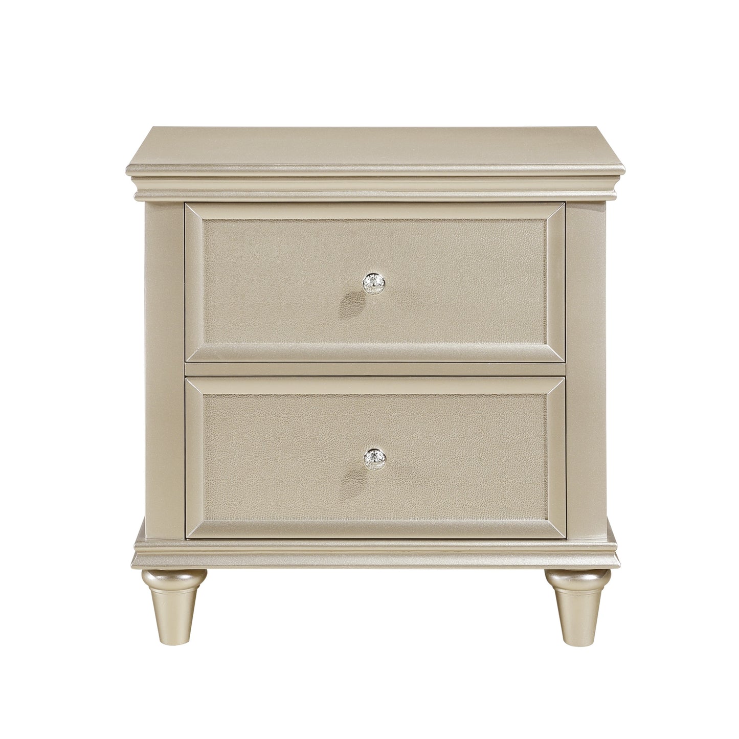 Homelegance Nightstand Celandine Silver Finish 1928-4