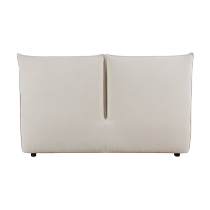 Homelegance Queen Bed Linna Beige Chenille Fabric 1930-1