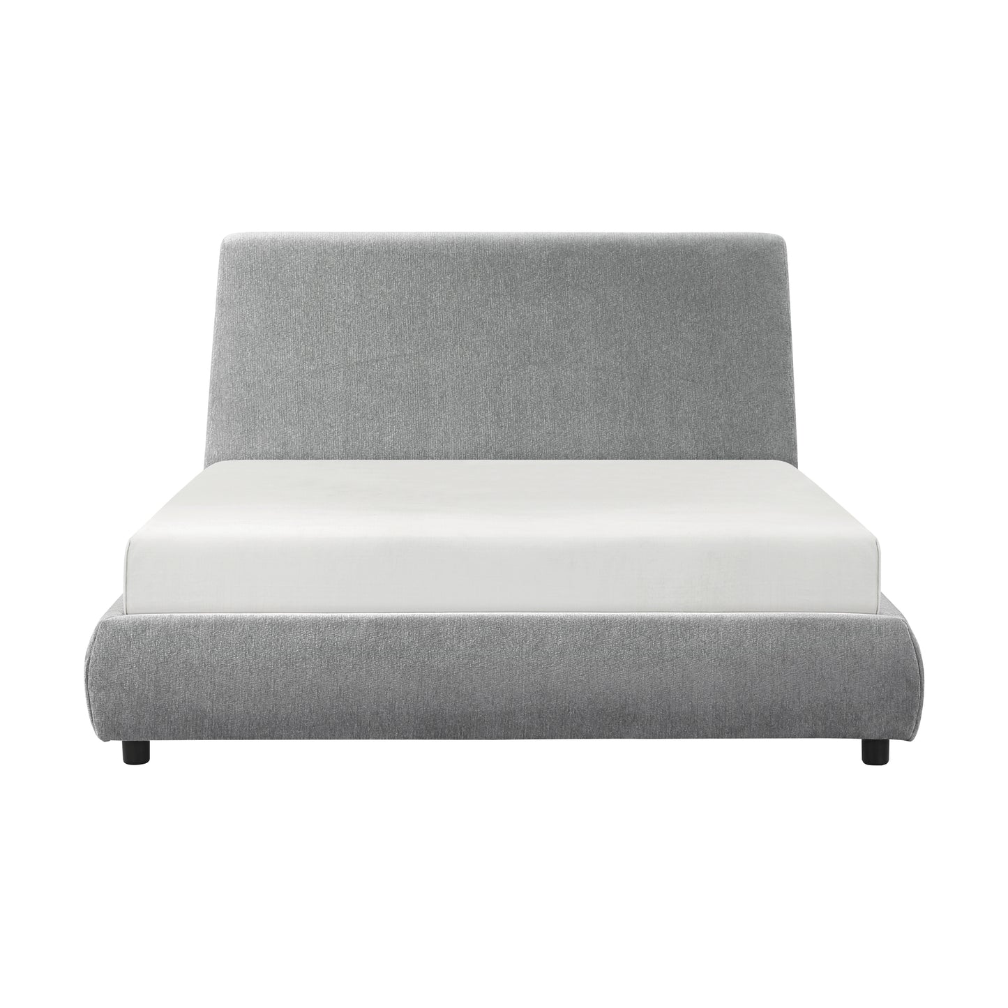 Homelegance Queen Bed Alford Gray Upholstery Modern Design 1931-1