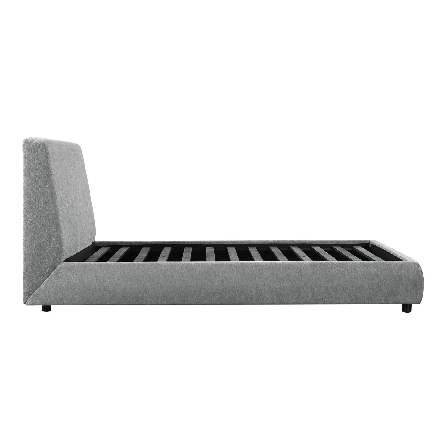 Homelegance Queen Bed Alford Gray Upholstery Modern Design 1931-1