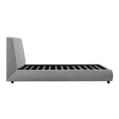 Homelegance Queen Bed Alford Gray Upholstery Modern Design 1931-1