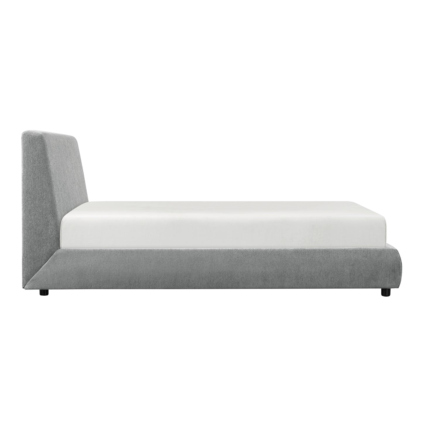 Homelegance Queen Bed Alford Gray Upholstery Modern Design 1931-1