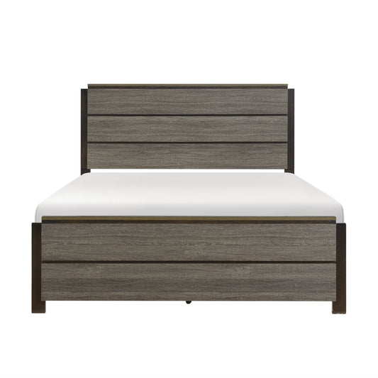 Homelegance Vestavia Queen Bed Antique Gray Finish 1936-1