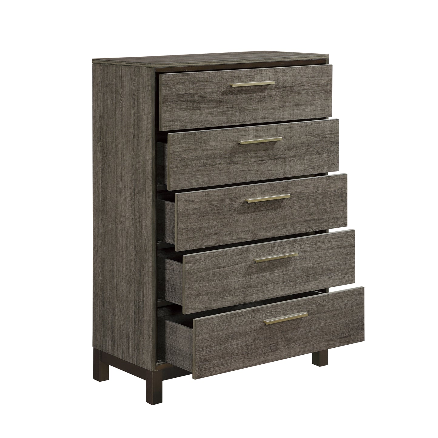 Homelegance Vestavia Chest Gray Finish with Antique Brass Pulls 1936-9