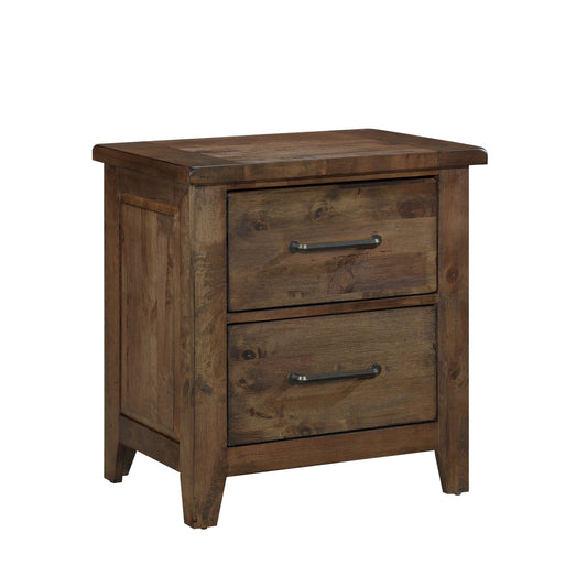 Homelegance Nightstand Jerrick Burnished Brown 1957-4