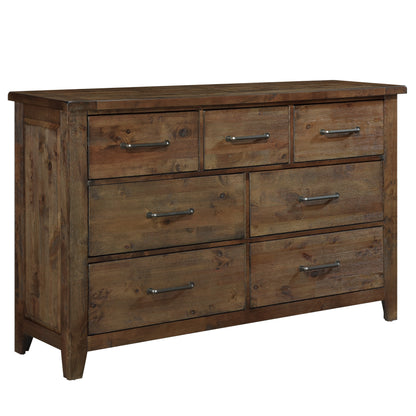 Homelegance Jerrick Dresser Burnished Brown Finish with 7 Drawers 1957-5