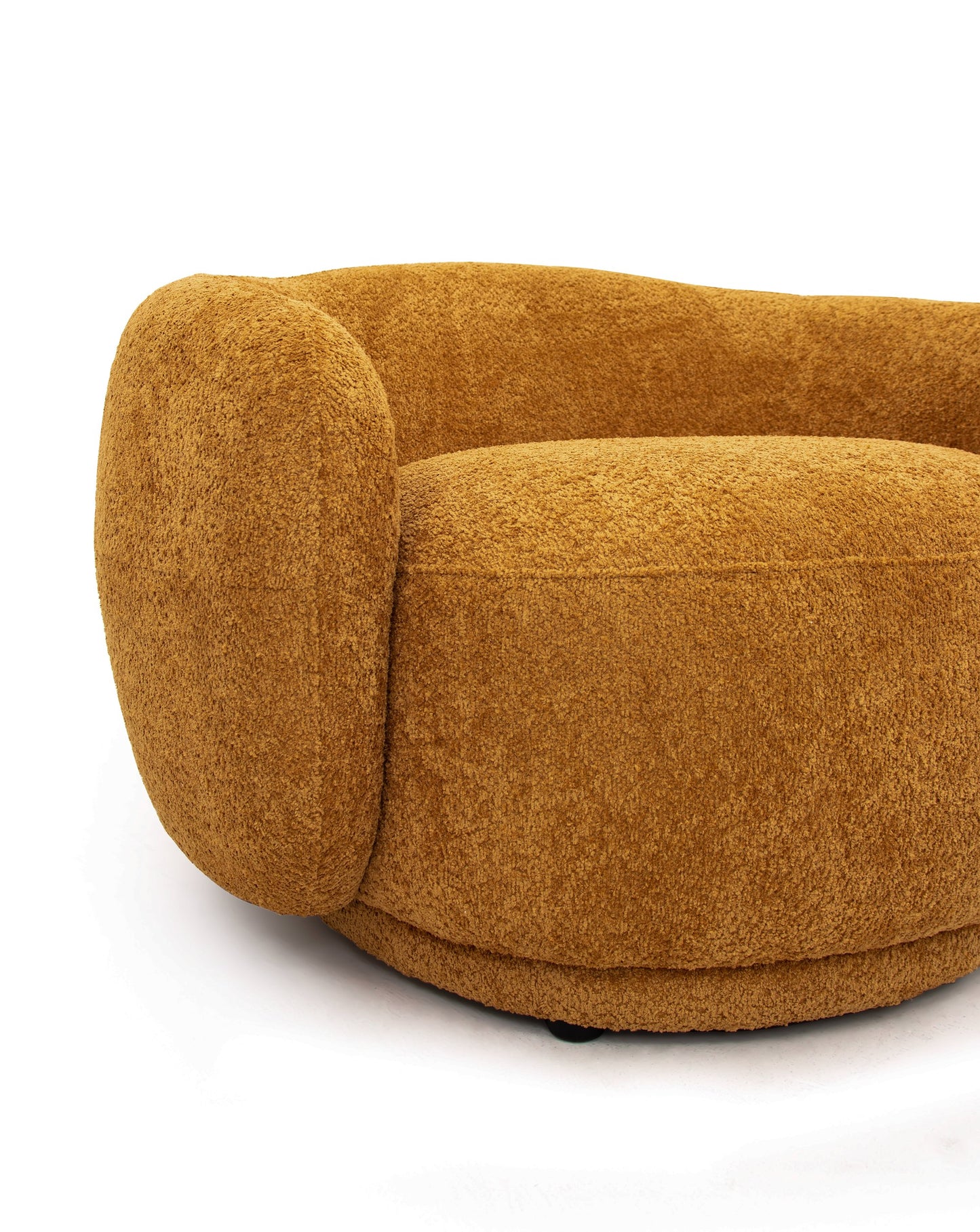 Divani Casa Andrew Modern Orange Fabric Accent Chair