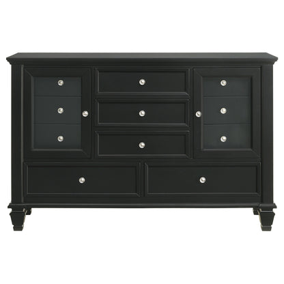 Sandy Beach 5-piece Eastern King Bedroom Set Black