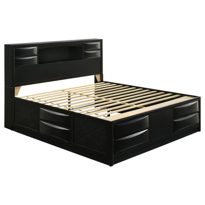 Briana 4-piece Eastern King Bedroom Set Black