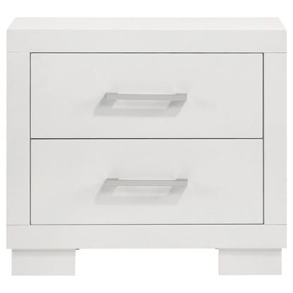 Jessica 2-drawer Nightstand Cream White