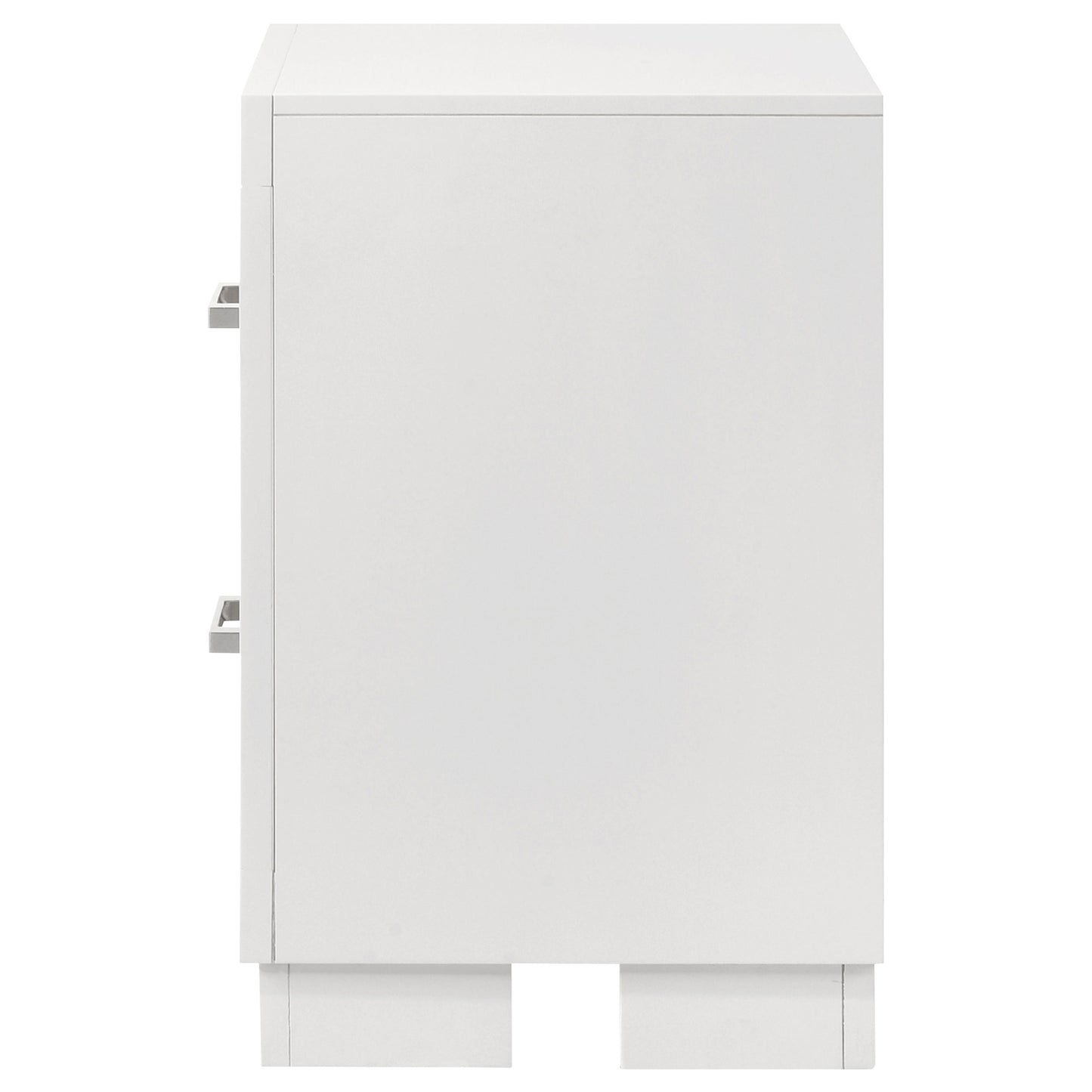 Jessica 2-drawer Nightstand Cream White