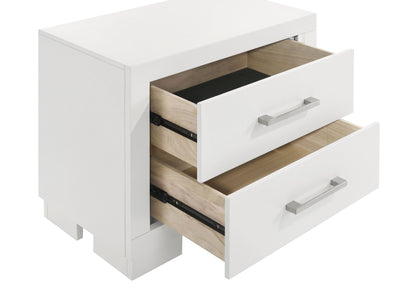 Jessica 2-drawer Nightstand Cream White