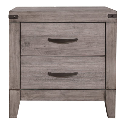 Homelegance Nightstand Woodrow Brownish Gray Finish 2042-4