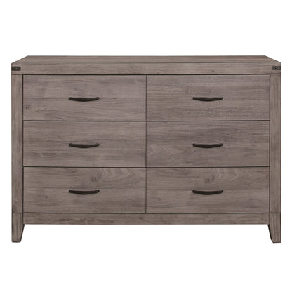 Homelegance Dresser Woodrow Brownish Gray Finish with Industrial Elegance 2042-5