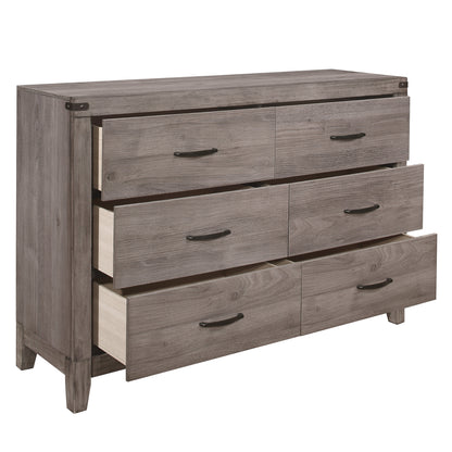 Homelegance Dresser Woodrow Brownish Gray Finish with Industrial Elegance 2042-5
