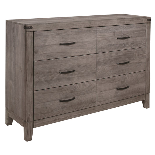 Homelegance Dresser Woodrow Brownish Gray Finish with Industrial Elegance 2042-5