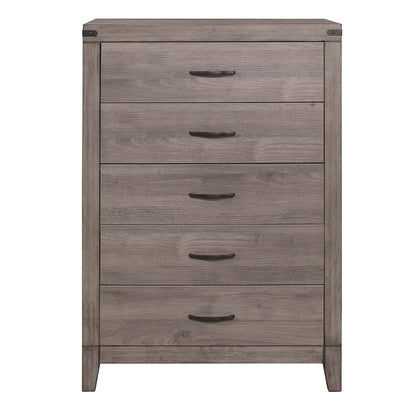 Homelegance Chest Brownish Gray Woodrow Elegant Design with 5 Drawers 2042-9