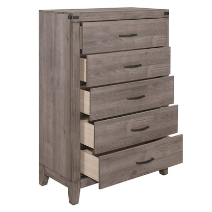 Homelegance Chest Brownish Gray Woodrow Elegant Design with 5 Drawers 2042-9