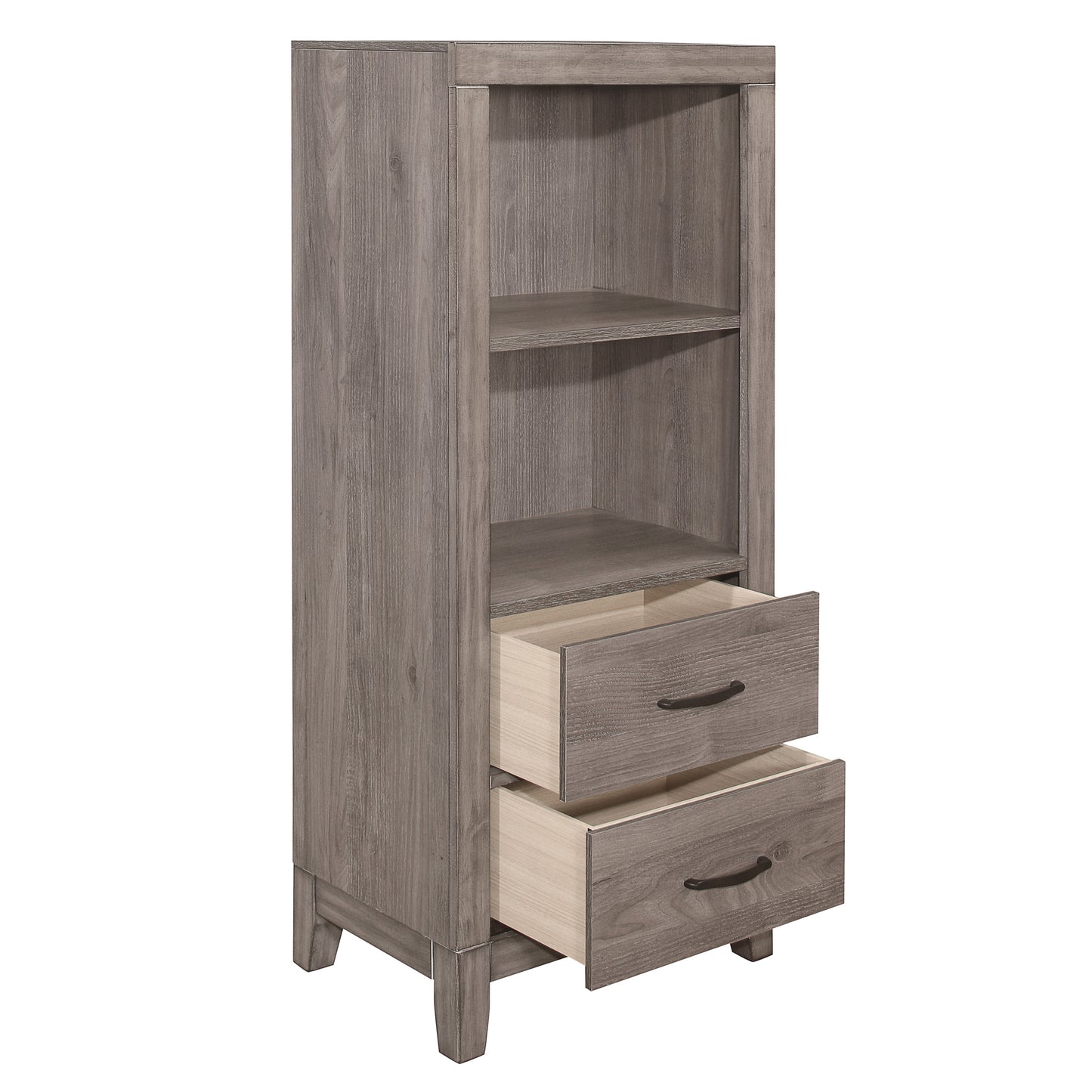 Homelegance Queen Bed Woodrow Weathered-Wood Finish with Storage 2042NB-WBT