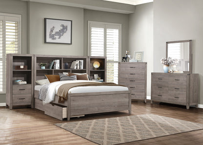 Homelegance Nightstand Woodrow Brownish Gray Finish 2042NB-10