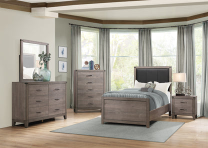 Homelegance Chest Brownish Gray Woodrow Elegant Design with 5 Drawers 2042-9