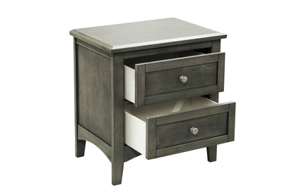 Homelegance Garcia Nightstand Cool Gray Finish 2046-4