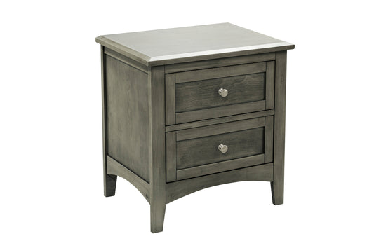 Homelegance Garcia Nightstand Cool Gray Finish 2046-4