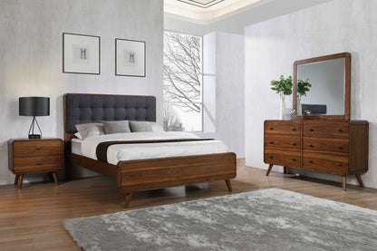 Robyn 4-piece Eastern King Bedroom Set Dark Walnut