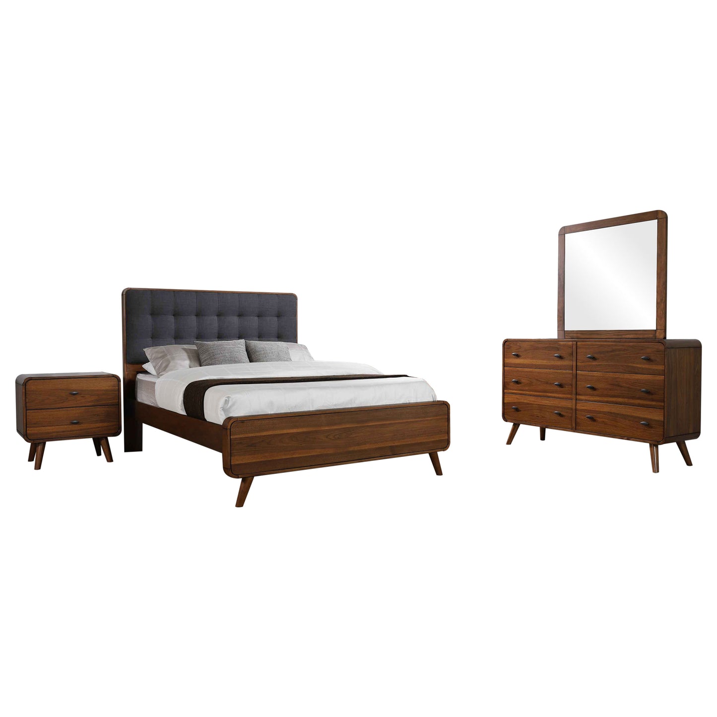 Robyn 4-piece Queen Bedroom Set Dark Walnut