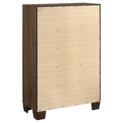 Brandon 5-piece Queen Bedroom Set Warm Brown