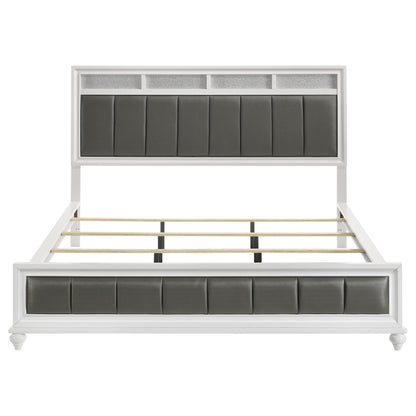 Barzini 4-piece California King Bedroom Set White