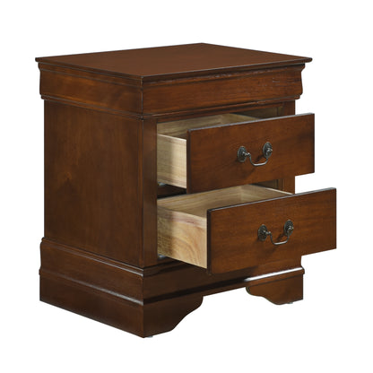 Homelegance Nightstand Mayville Brown Cherry Finish 2147-4
