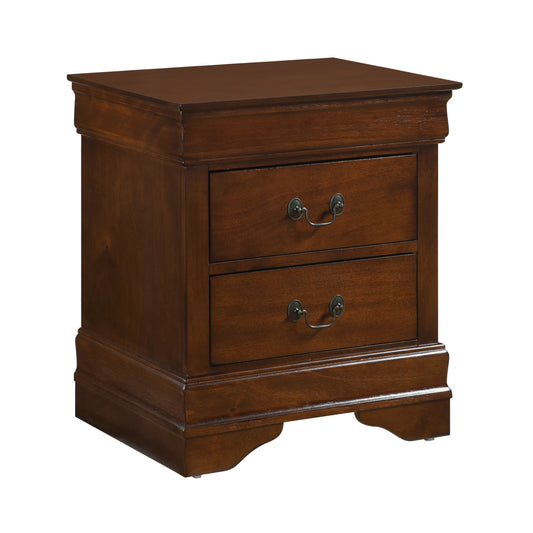 Homelegance Nightstand Mayville Brown Cherry Finish 2147-4