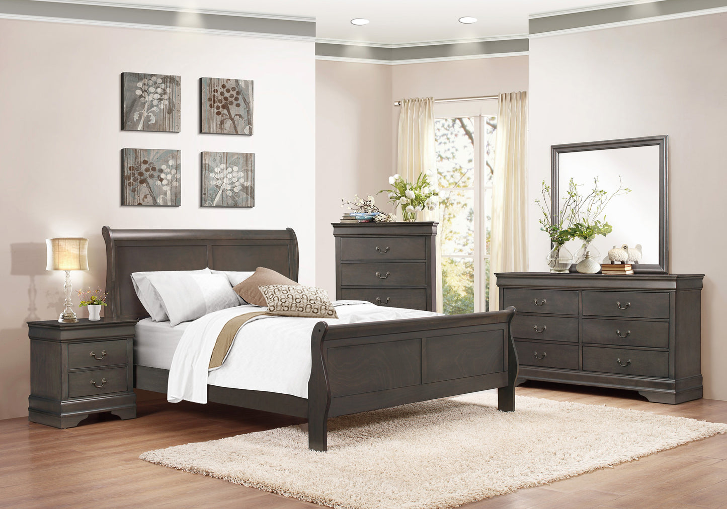 Homelegance Chest Mayville Stained Gray Finish Elegant Design 2147SG-9