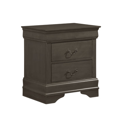Homelegance Mayville Nightstand in Stained Gray Finish 2147SG-4