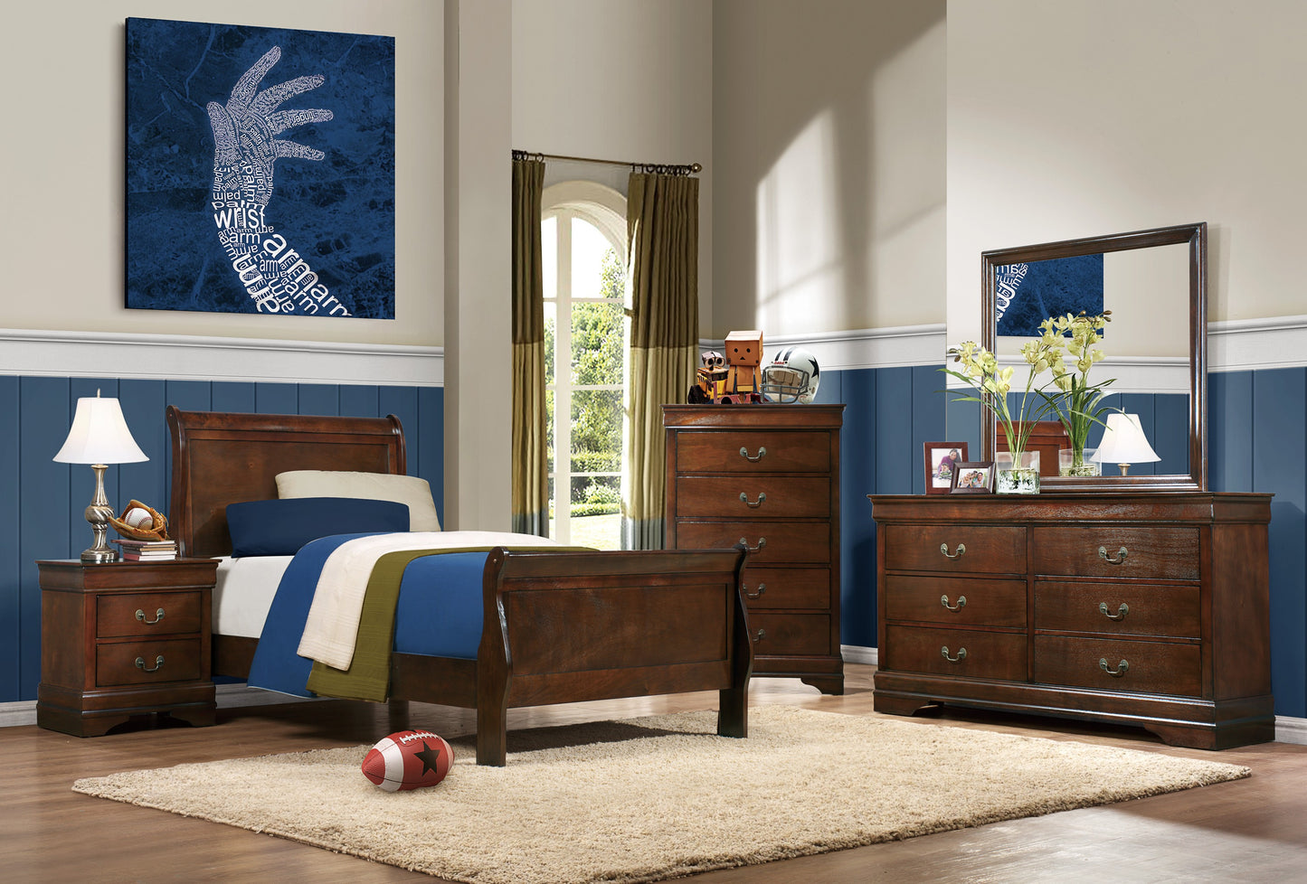 Homelegance Chest Mayville Brown Cherry Finish Elegant Storage Solution 2147-9